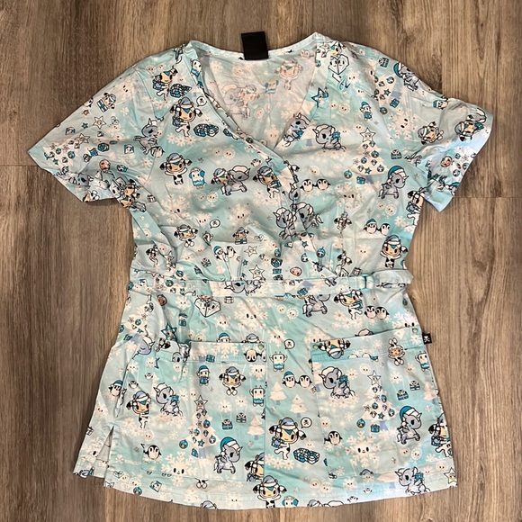 KOI TOKIDOKI scrub top - Picture 1 of 2